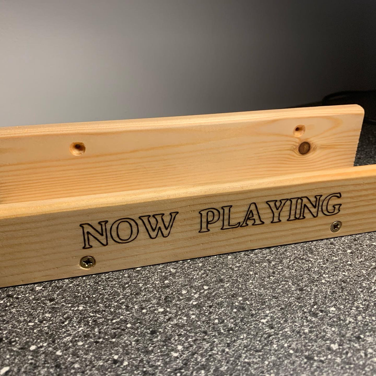 Solid Wood LP Vinyl Sleeve Record Wall Mounted Display Stand - Now Playing - Personalisation Optional