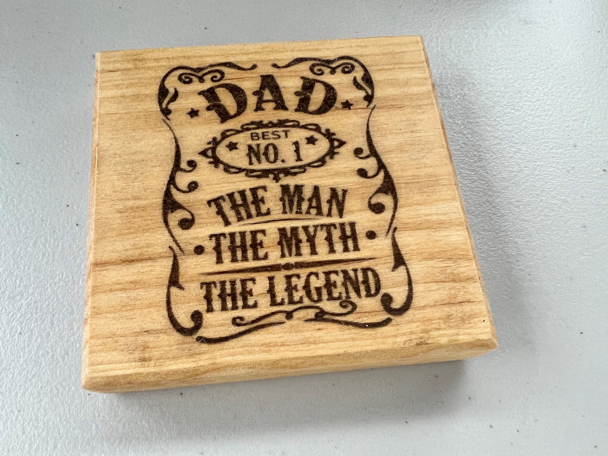 Personalised Reclaimed Hardwood Bottle Opener Coaster