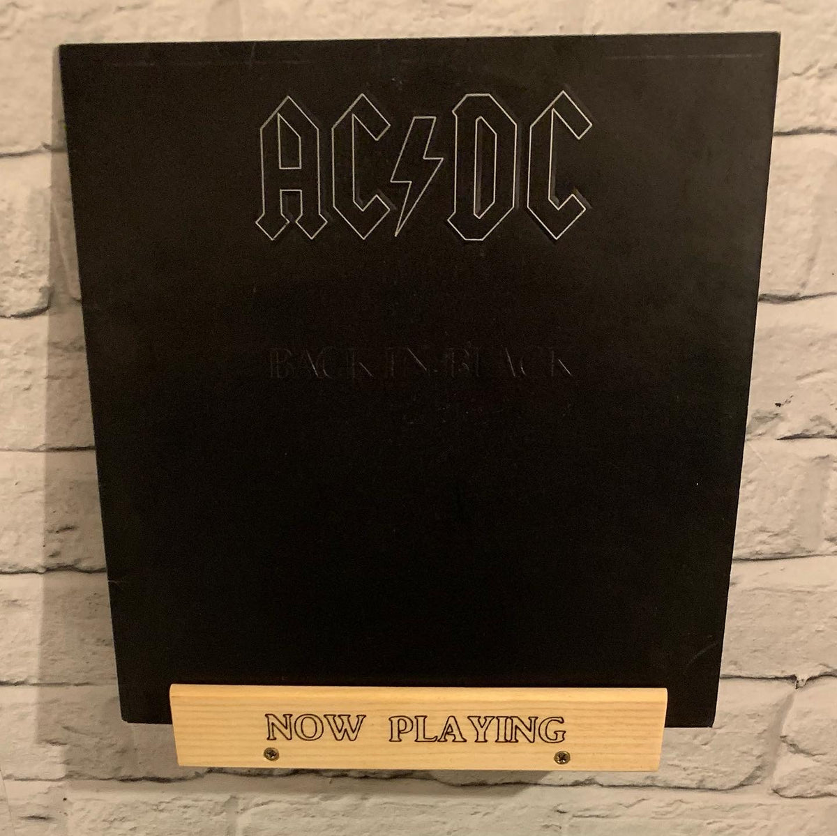 Solid Wood LP Vinyl Sleeve Record Wall Mounted Display Stand - Now Playing - Personalisation Optional