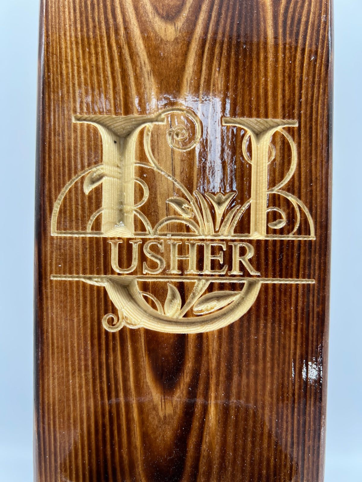 Handmade Carved Wood Wall Mounted Bottle Opener with Cap Catcher - Wedding Best Man / Usher / Groomsman Gift