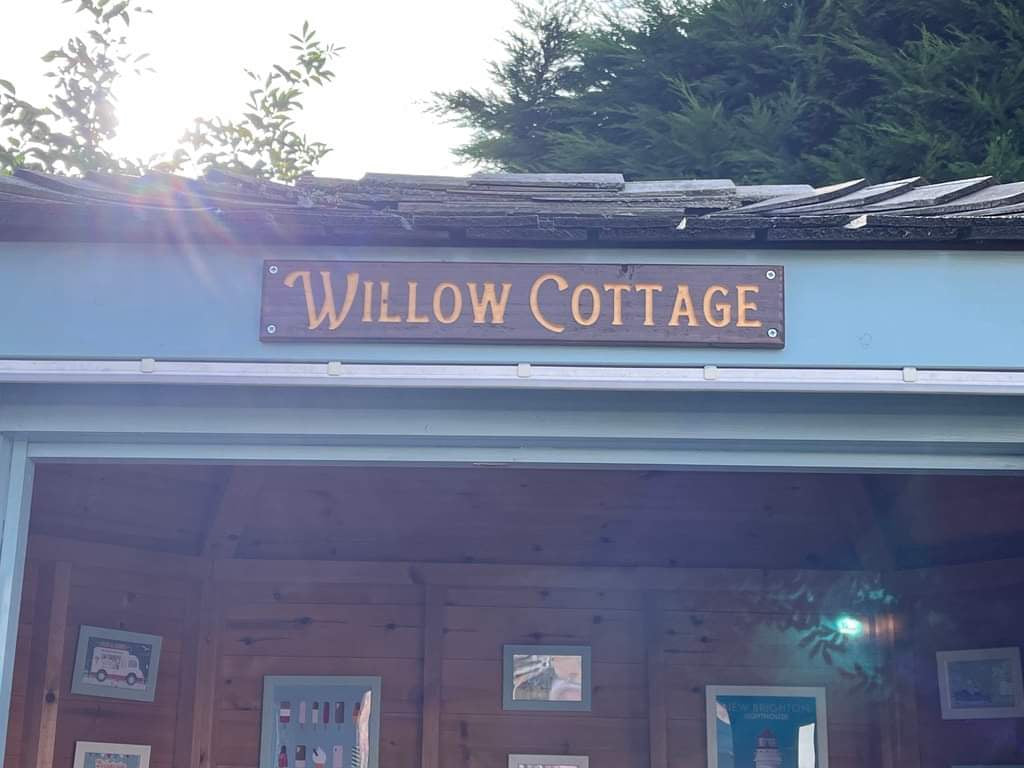 Custom Solid Wood Carved Rustic Sign 970mm wide