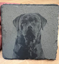 Laser Engraved Photo Image Slate Coaster