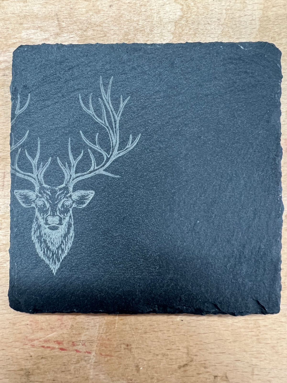 Laser Engraved Slate Coaster