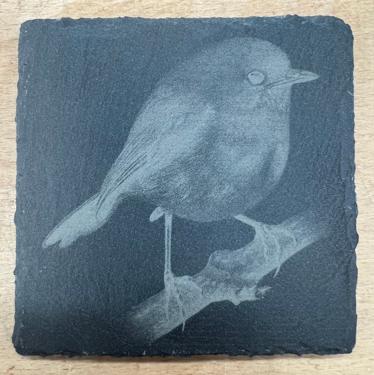 Laser Engraved Slate Coaster