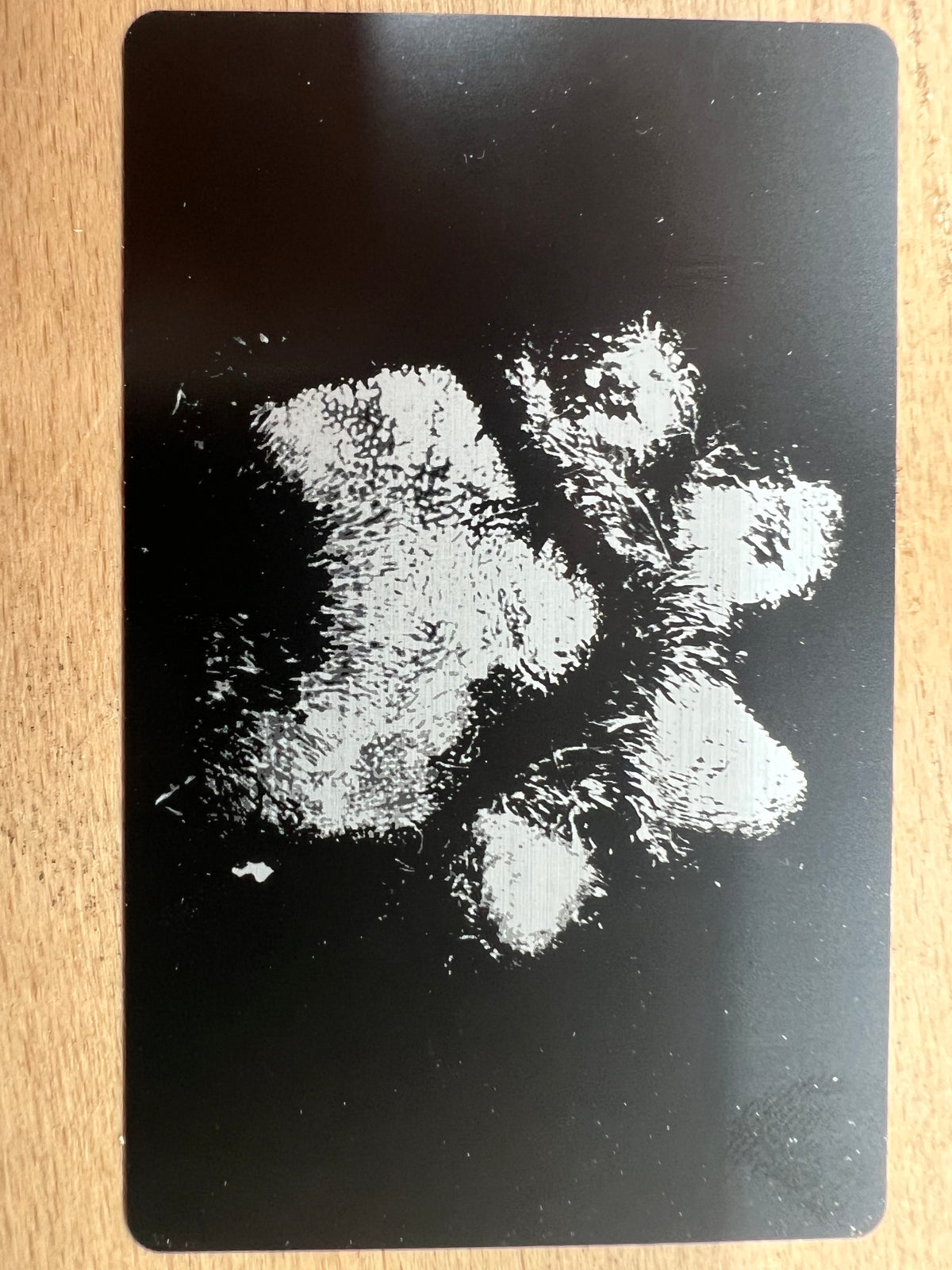 Aluminium Memorial Card