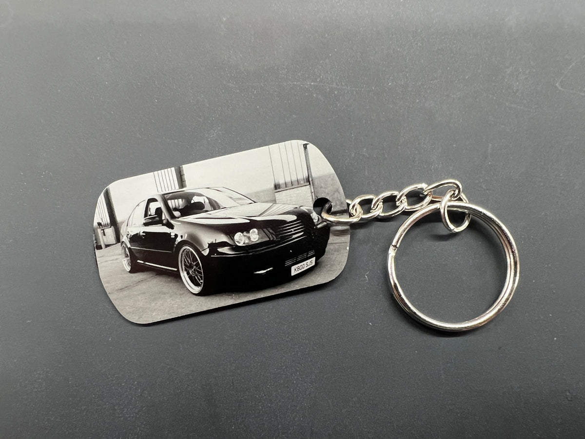 Anodised Aluminium Personalised Dog Tag Keyring
