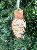 Funny Christmas tree decoration for a friend