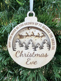 Never too grown up to search the skies on Christmas Eve tree decoration