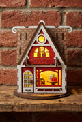 Wood decorative Santa house Christmas decoration, (can be personalised)