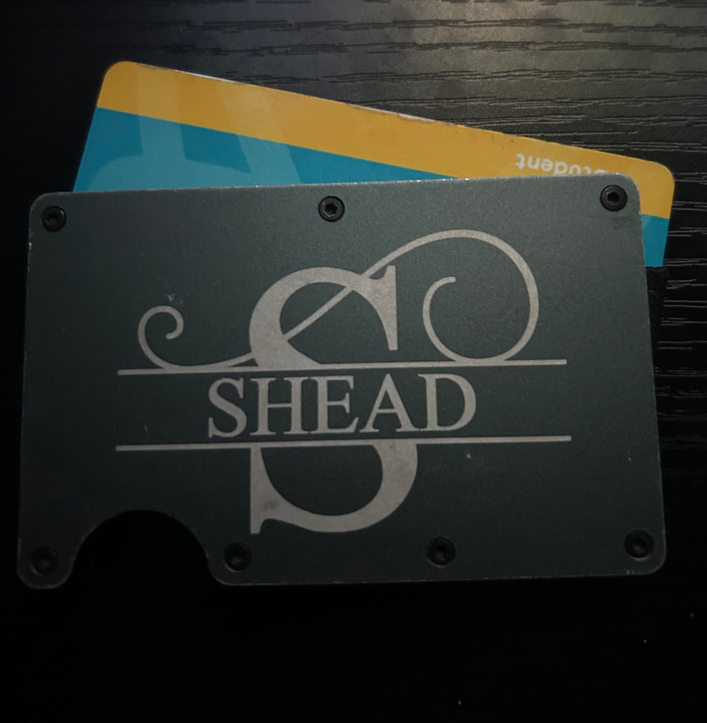 Personalised engraved RFID Wallet / Card Holder