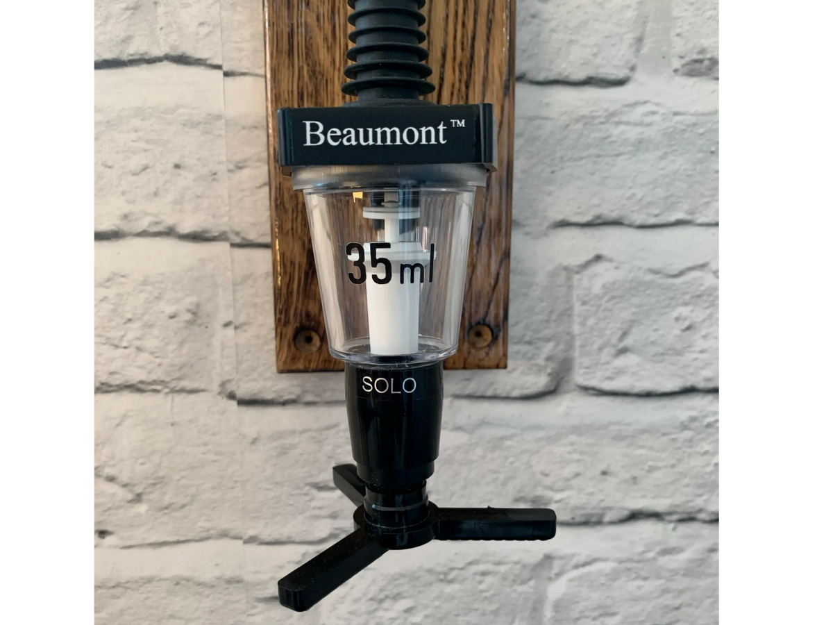 Home Bar Reclaimed Wood Wall Mounted Drink Bottle Optic & Holder - Choice of Design Including Custom Personalised