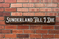 Carved Rustic (Football Team) Till I Die Sign